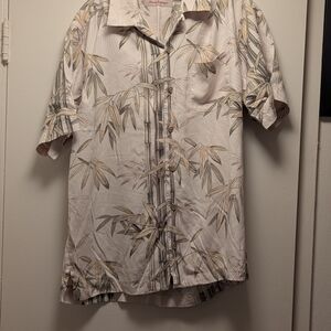 Tommy Bahama Beige Bamboo Print Shirt